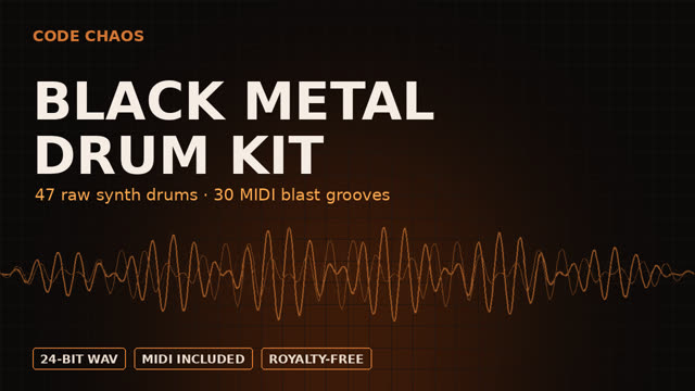 Cover: Black Metal Drum Kit